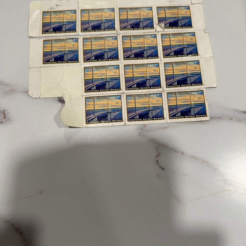 14-US Stamps #4649  2012 $5.15 Sunshine Skyway Bridge Stamps